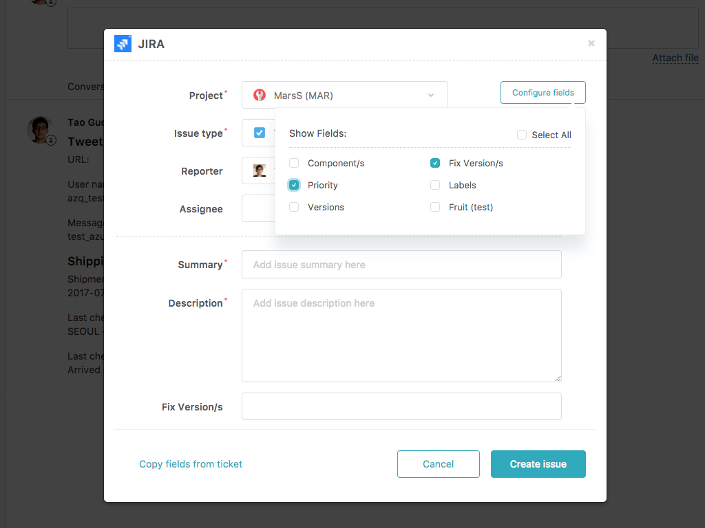 JIRA dashboard view — Product and Project Management app on the Zendesk Marketplace